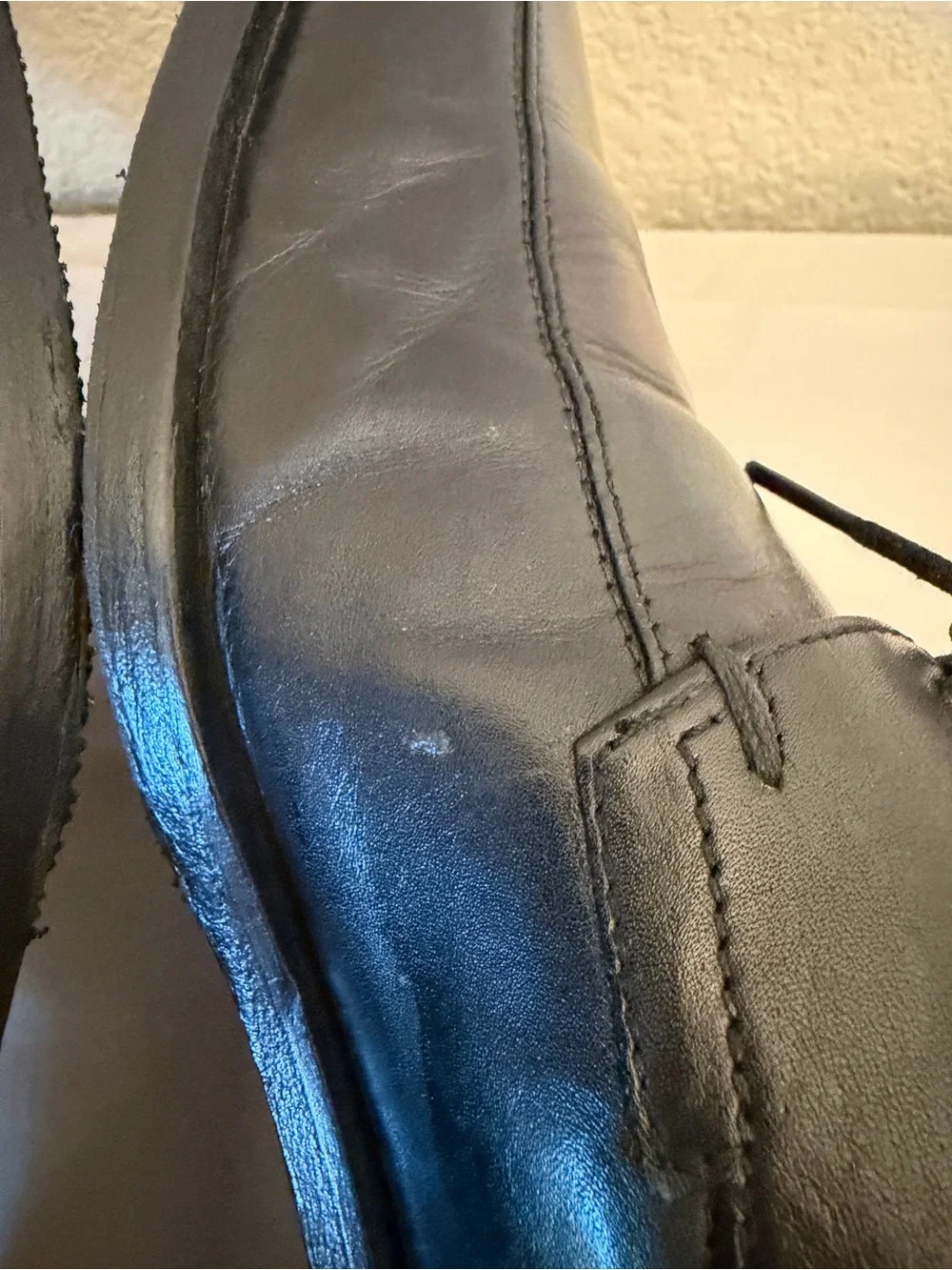 Boss Hugo Boss Men's Black Leather Lace-Up Dress Shoes Sz 8